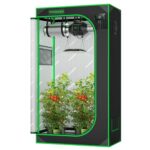 VIVOSUN S326 Growbox, Growzelt 90x50x160cm Hochreflektierendes Mylar mit Sichtfenster & Bodenschale für Hydrokultur- Zimmerpflanzen für VS1000/VS2000  